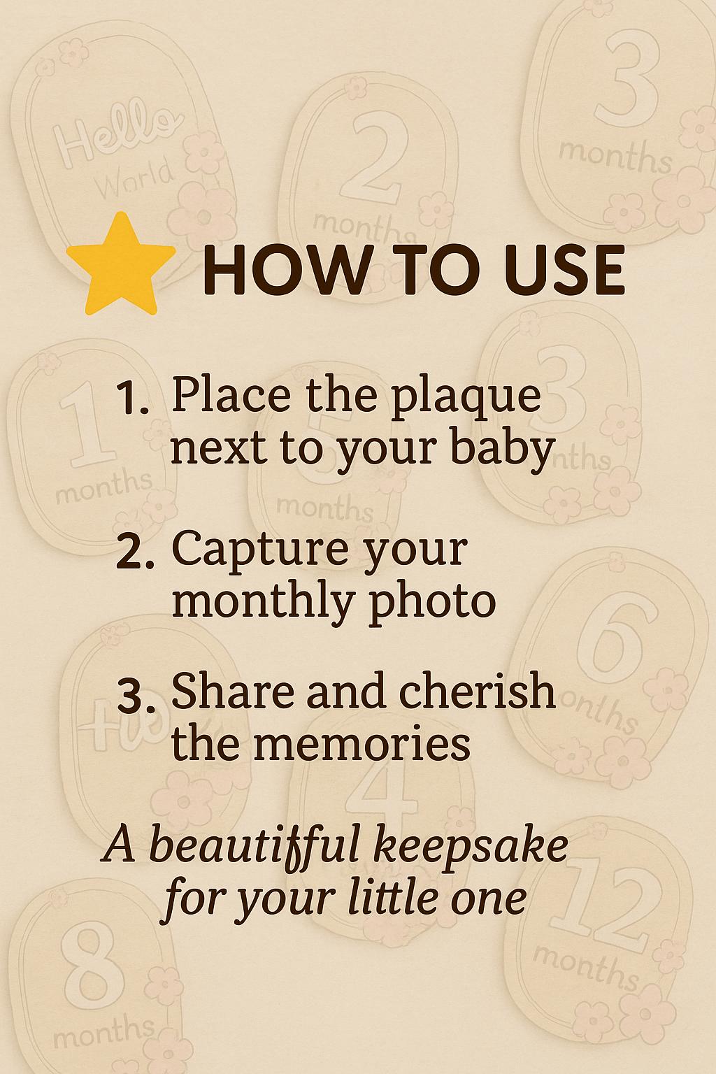 Floral Baby Milestone Plaques, Newborn Photo Prop Set