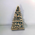 3D Wood Nativity Scene Christmas Tree Decor, Layered Laser Cut